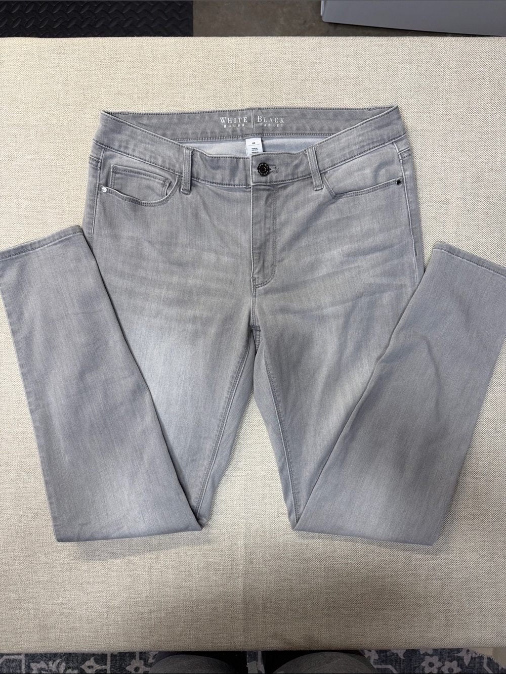White House Black Market Gray Skinny Jeans